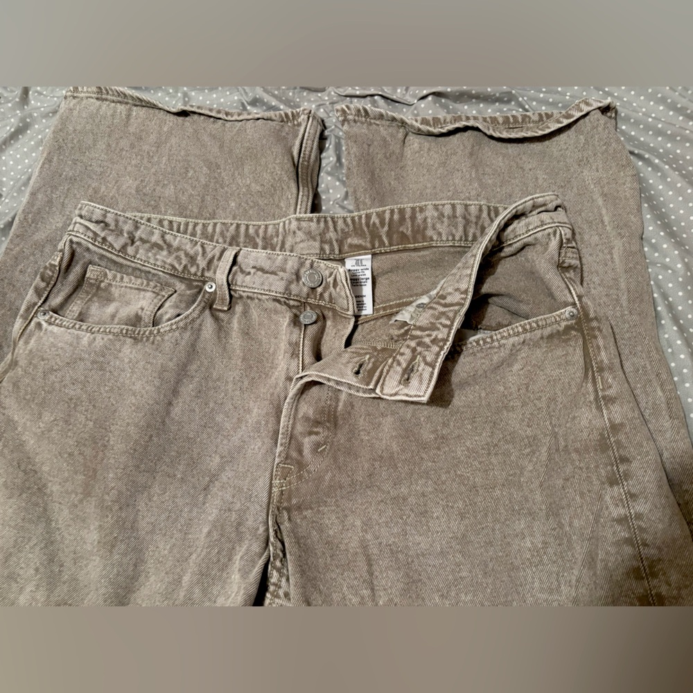 Tan colored jeans
